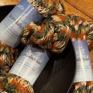 Plymouth Scandalicious yarn. Lot of 3 skeins.